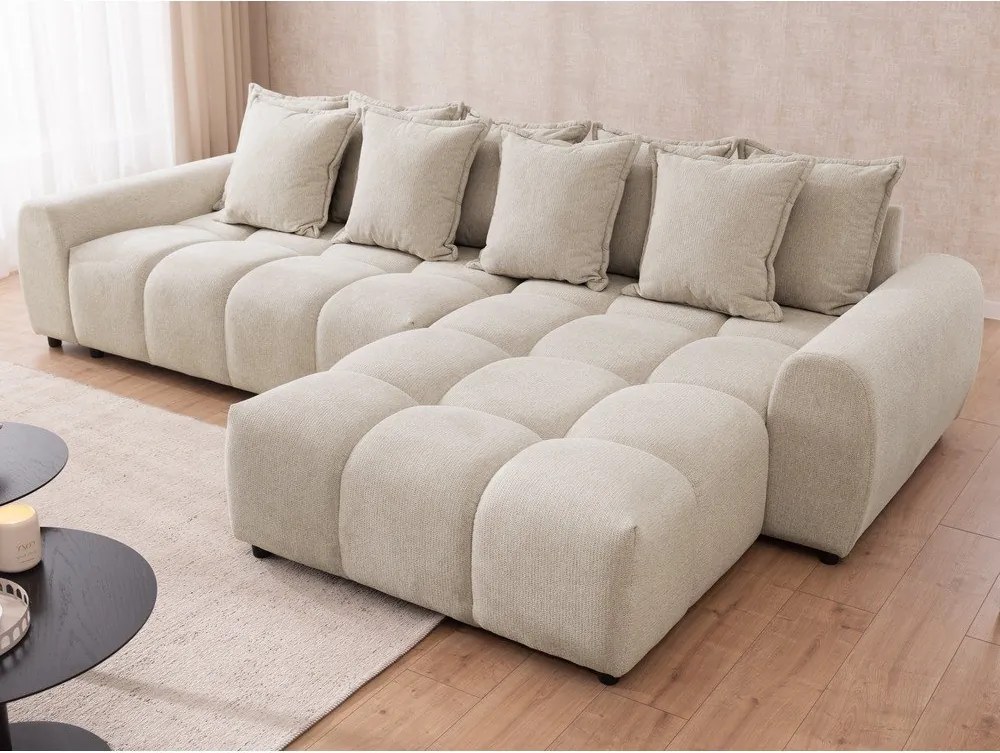 Colțar bej (cu colț pe partea dreaptă/cu șezlong) Albane – Ropez