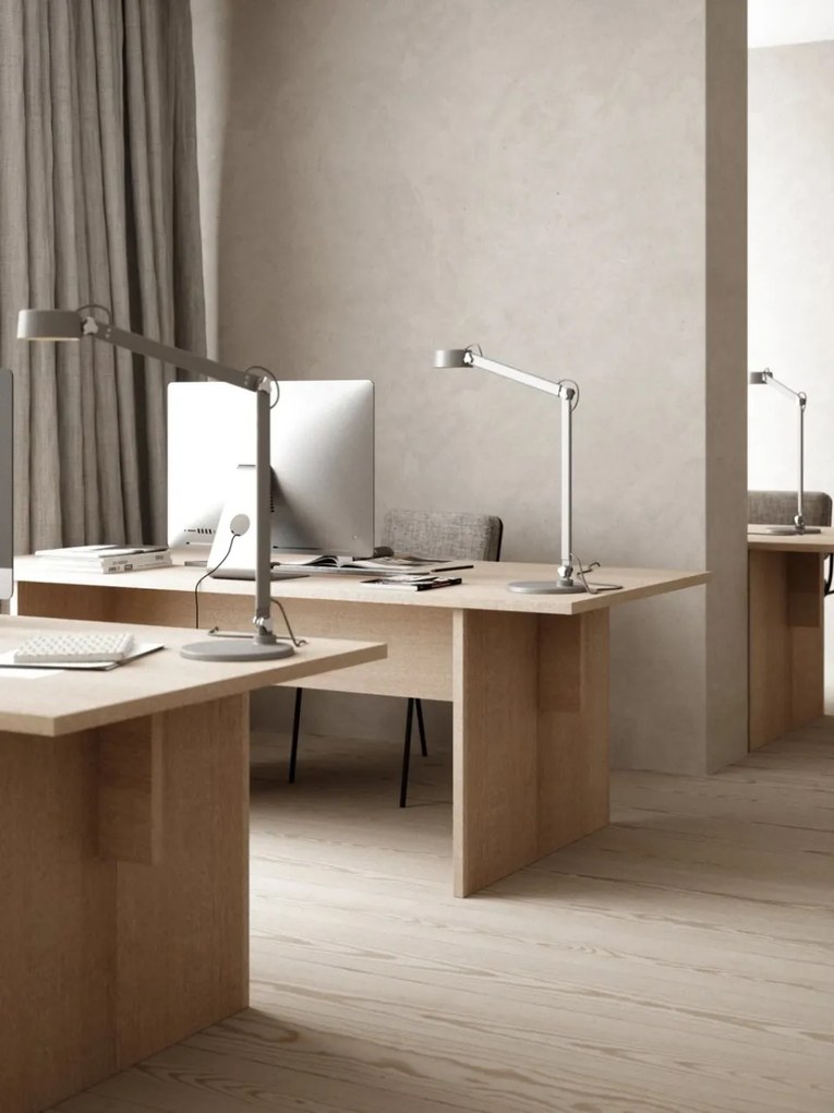 Lampa 3 in 1, lampa de birou sau aplica de perete moderna NOBU gri