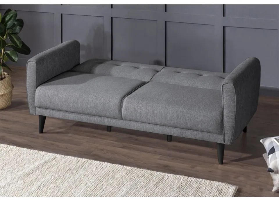Set Canapea Extensibilă si Fotoliu Aria - S, Gri Inchis