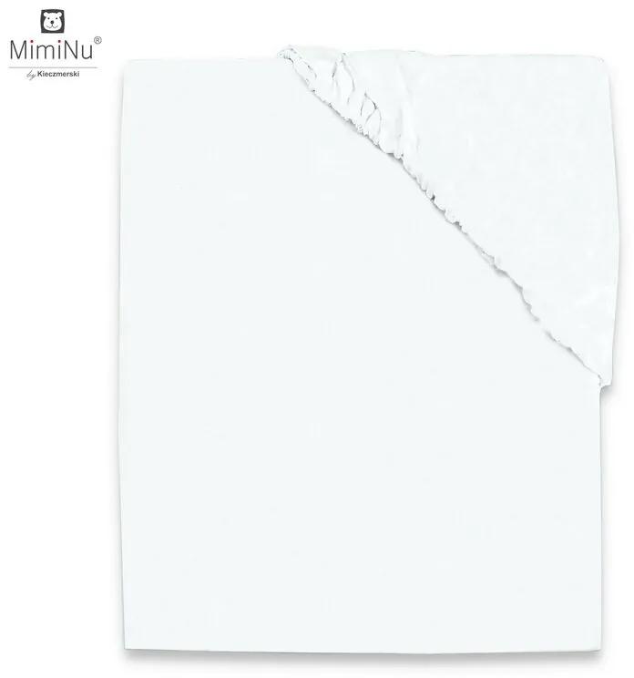 Cearceaf Jerse cu elastic 140x70 cm White MimiNu