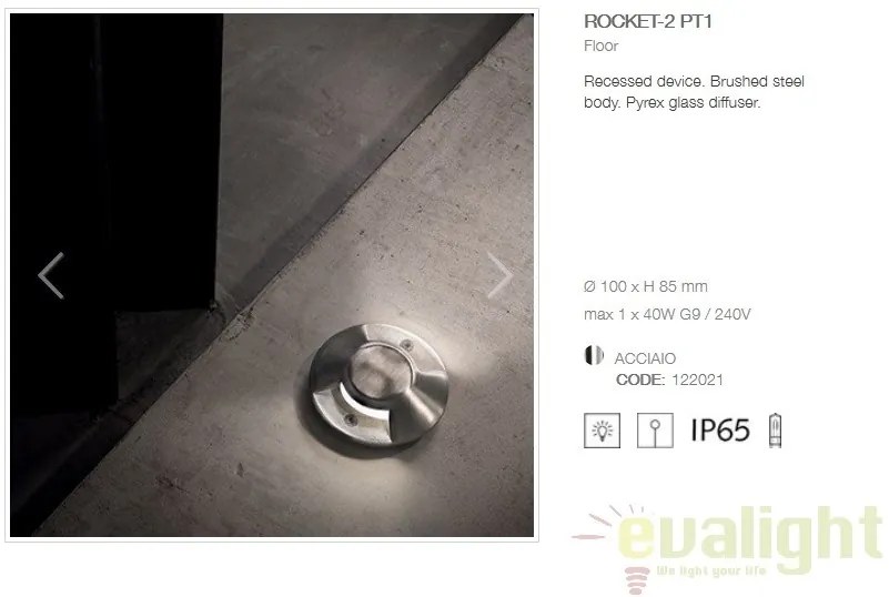 Spot incastrabil iluminat exterior IP65 ROCKET-2 PT 4000K 122021