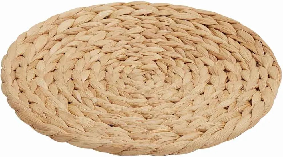 vidaXL Servete de masă țesute rotunde 10 pcs natural Ø 30 cm