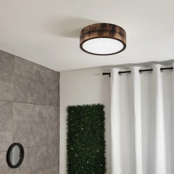 Brilagi - Plafonieră CARVALHO SMOKEY 1xE27/60W/230V, stejar, Ø 27,5 cm