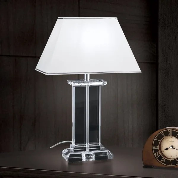 Orion LA 4-1202 - Lampă de cristal de masă VERONIQUE 1xE27/60W/230V alb/crom