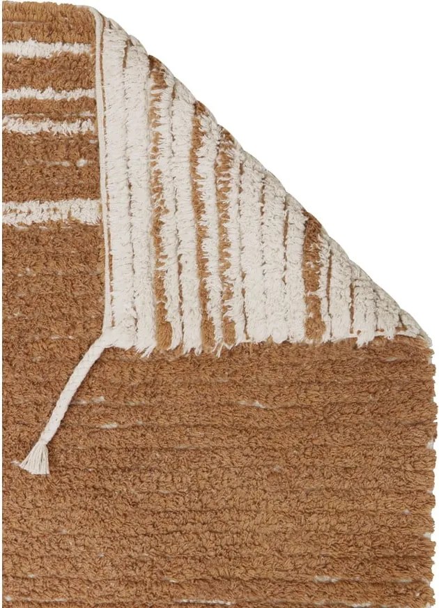 Covor cărămiziu din bumbac 170x240 cm Twin Toffee – Lorena Canals