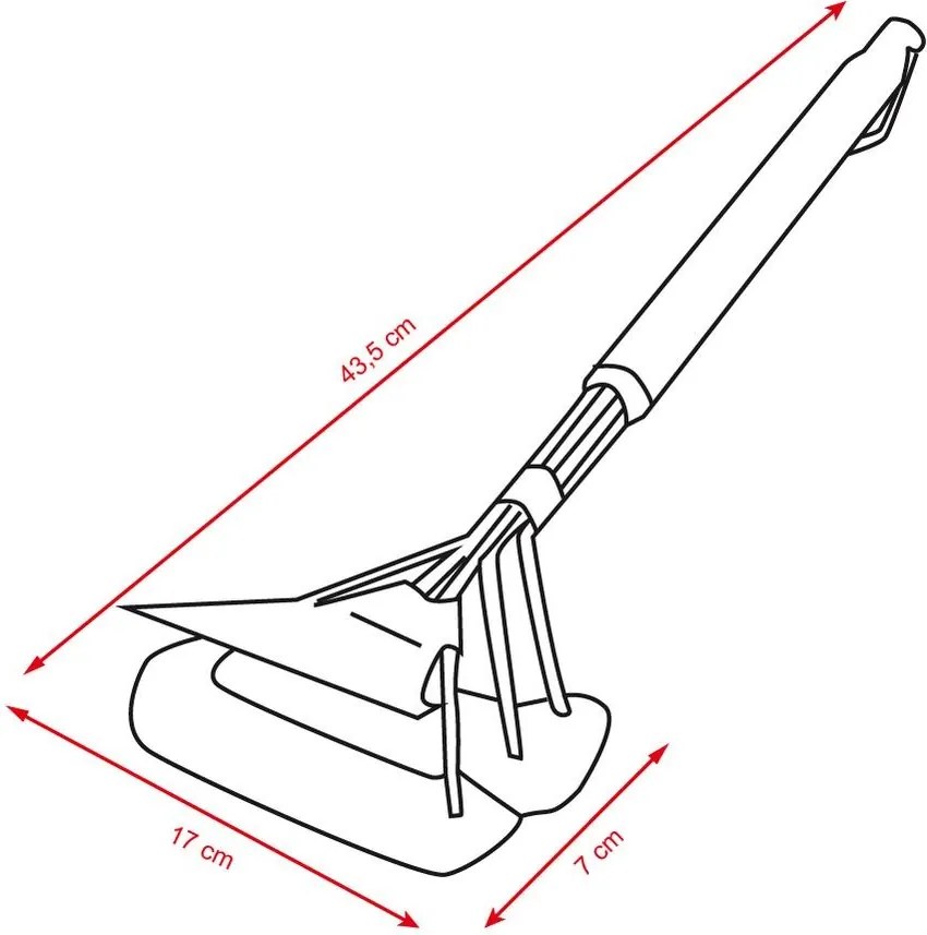 Perie din sârmă pentru curățarea grătarului WELFON