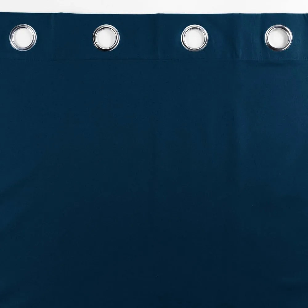 Draperie albastru-închis blackout din microfibră 140x260 cm Obscure – douceur d'intérieur