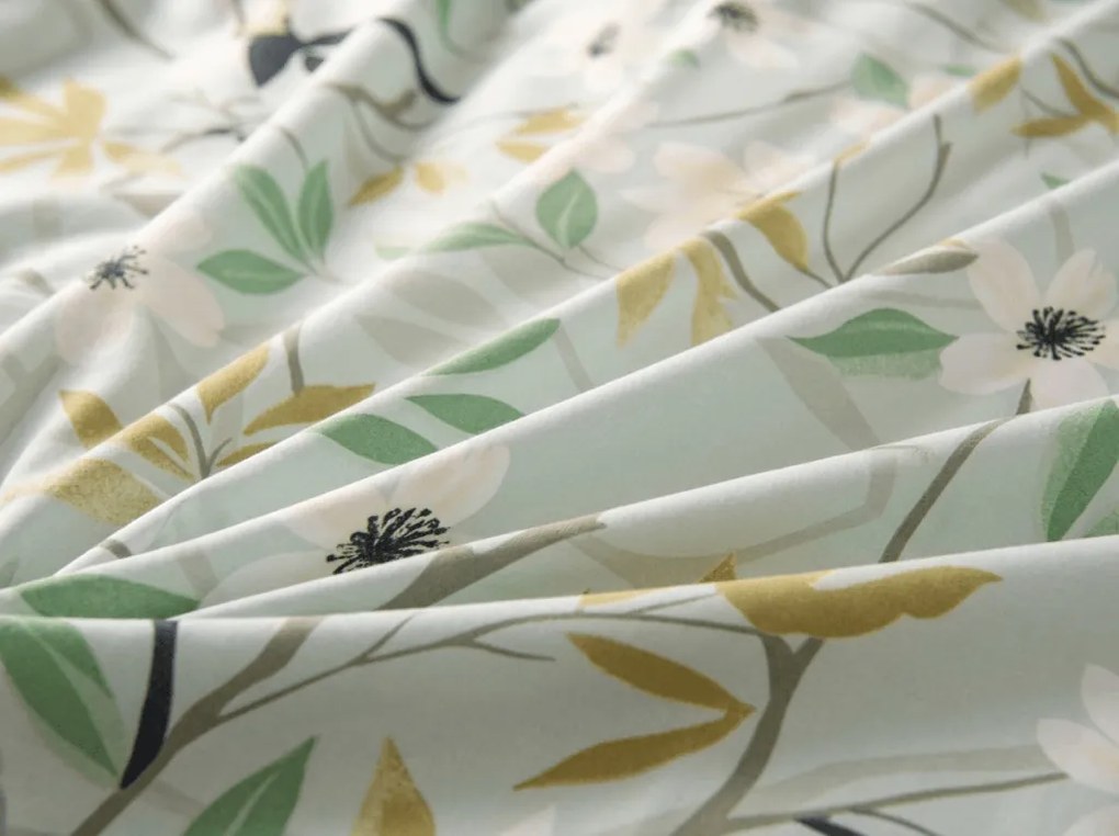 Lenjerie de pat din microfibra FLORIBIRD verde Dimensiune lenjerie de pat: 70 x 90 cm | 140 x 200 cm