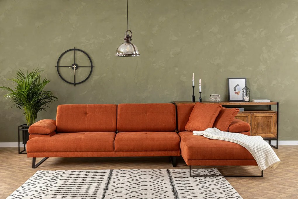 Canapea de colț Mustang Small Right Orange