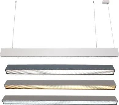 Lustră LED suspendată pe cablu LED/55W/230V 3000/4000/6500K 120 cm albă