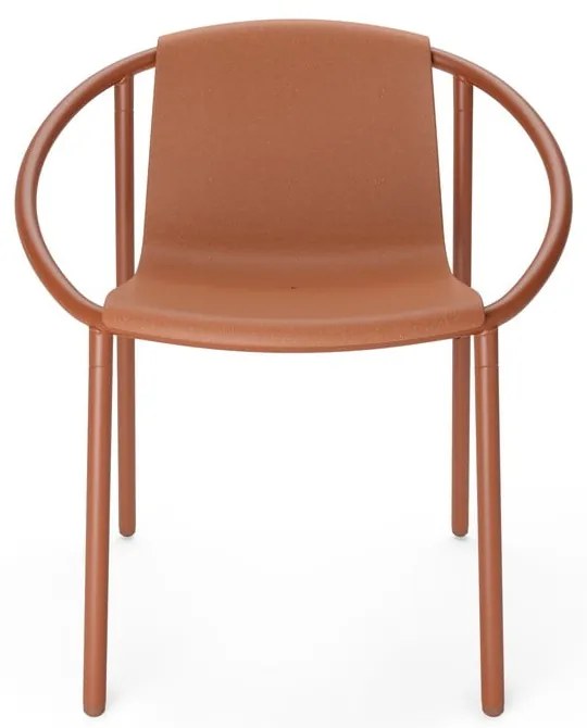 Scaun de dining cărămiziu Ringo – Umbra