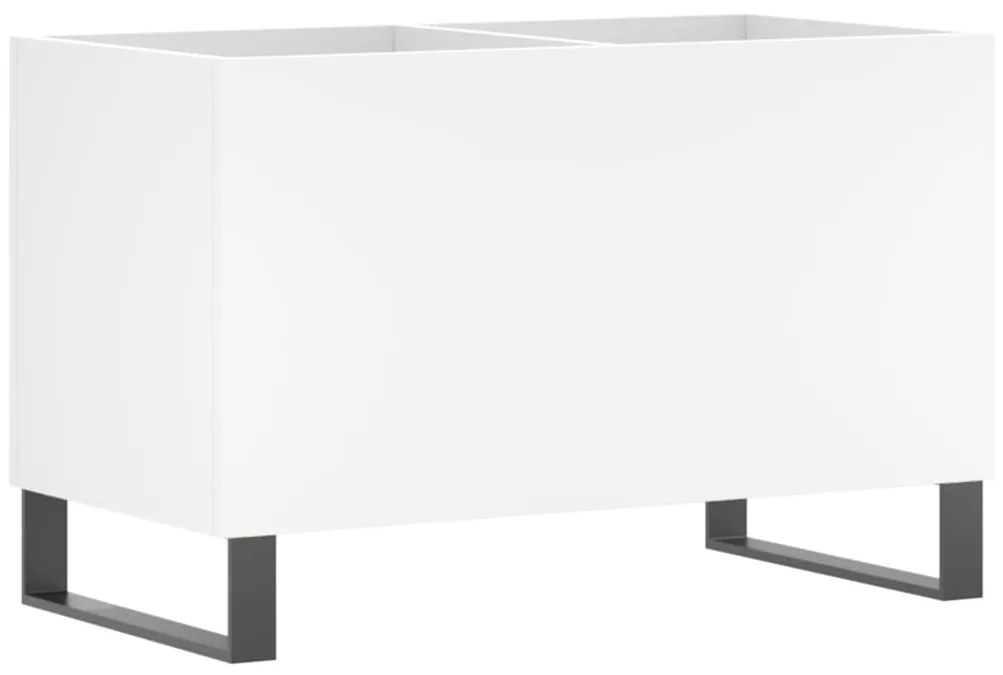 vidaXL Dulap de discuri, alb, 74,5x38x48 cm, lemn prelucrat
