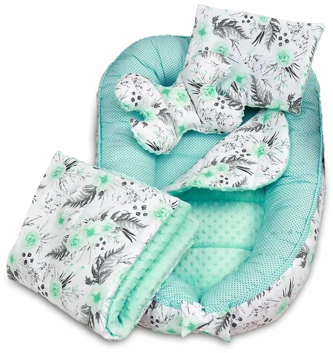 ShopJK SET PENTRU PĂTUȚ - 7 PIESE - MINTY ROSE - 014502
