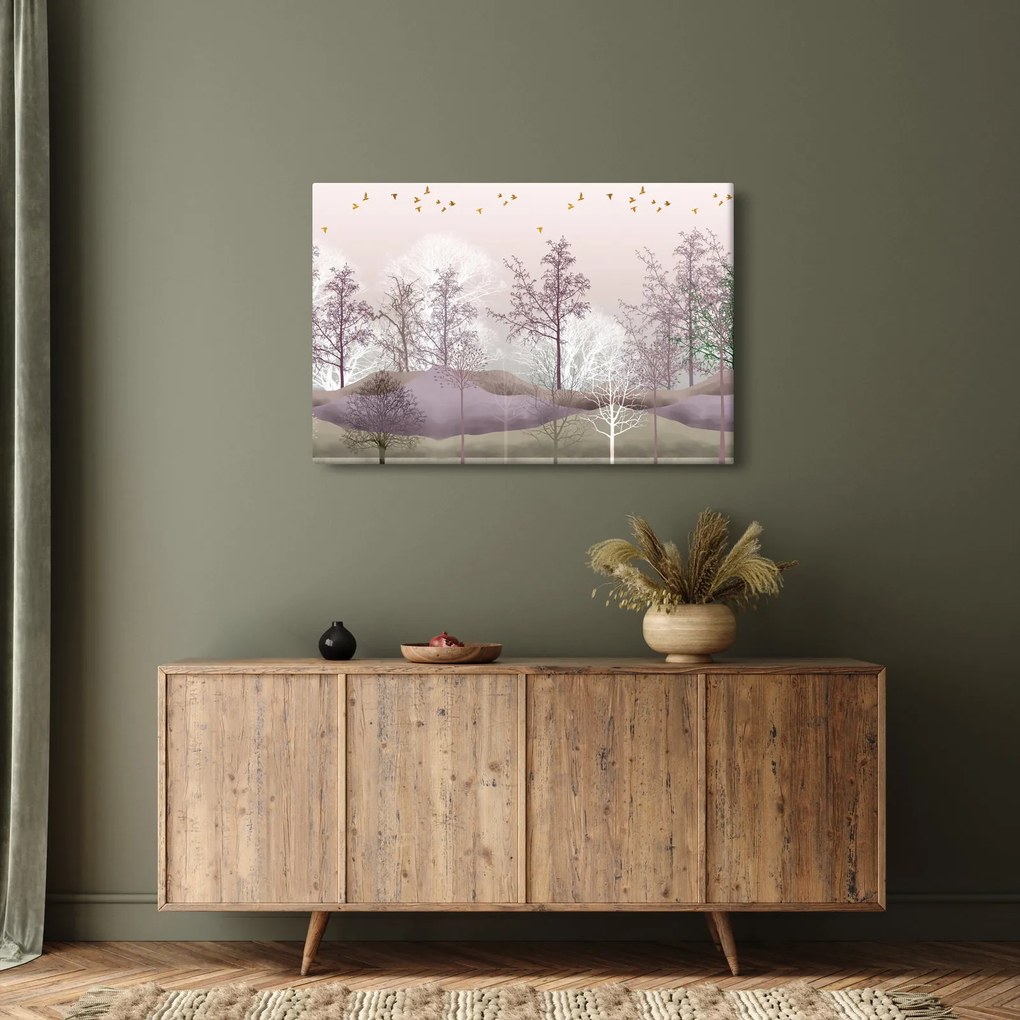 Tablou cu pădure (90x60 cm)