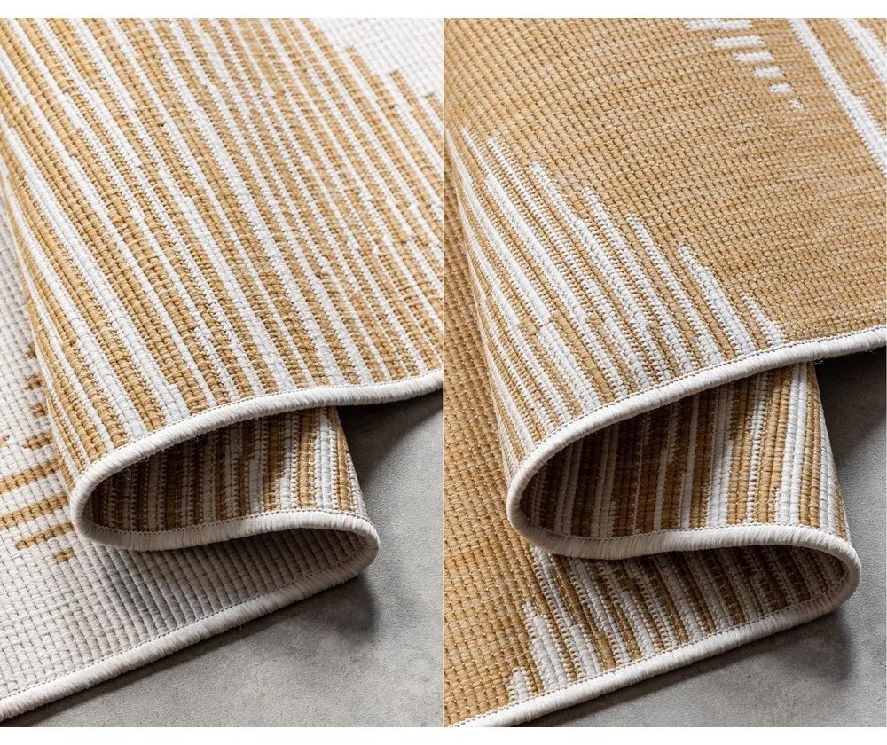 Covor de exterior galben ocru/crem 80x150 cm Gemini – Elle Decoration