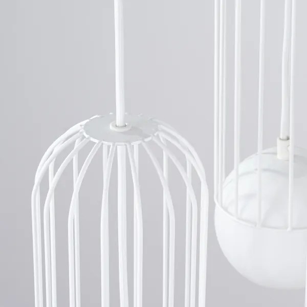 Lustră pe cablu Sollux SL.1335 BRINA 3xG9/8W/230V alb