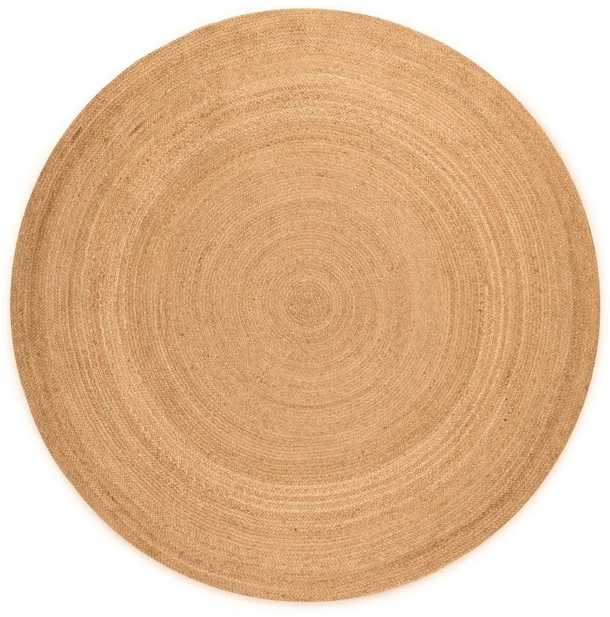 Covor în culoare naturală reversibil rotund din iută ø 100 cm Braided – Hanse Home