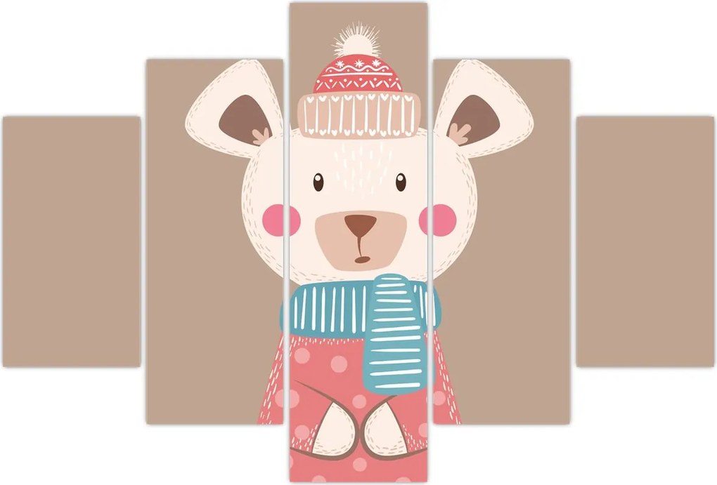 Tablou - Șoarece cu eșarfă (150x105 cm)