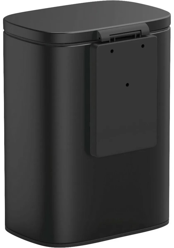Wenko Coș de gunoi de perete Sare 5 l, negru