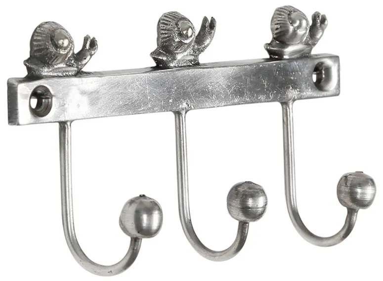 Cuier de perete decorativ, din alama, L10 cm, Fleurlys