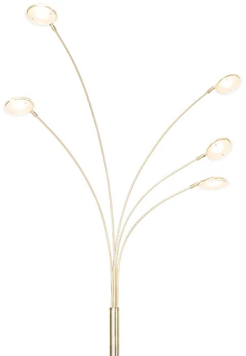 Lampa de podea de design din alamă cu LED 5 lumini - Sixties Trento