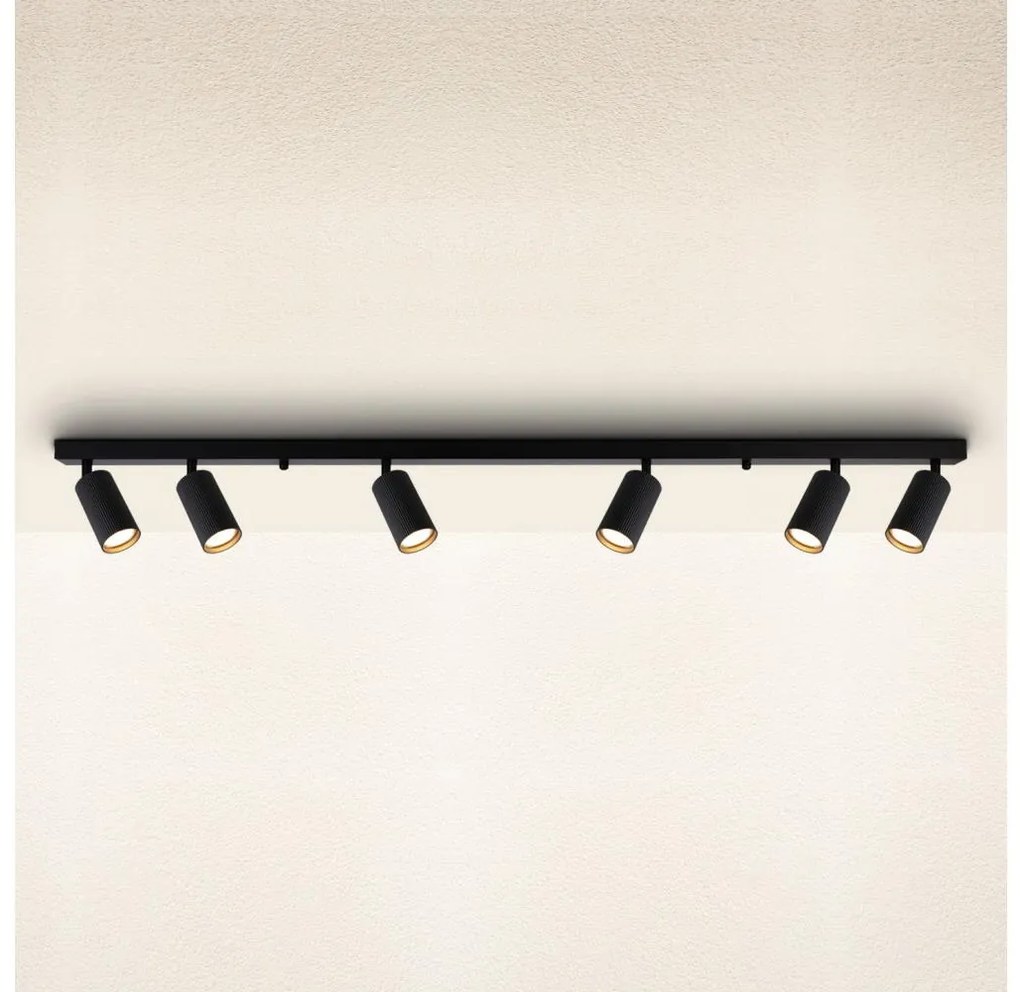 Brilagi - Plafonieră SELE MODERN cu 6 spoturi 6xGU10/30W/230V negru