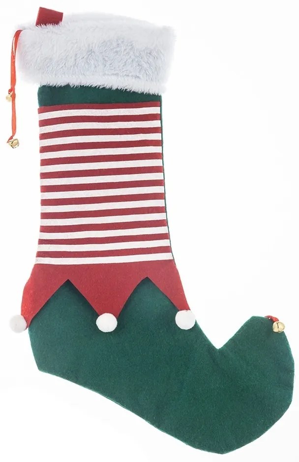 Ciorap de Crăciun Altom Elf verde 50 cm