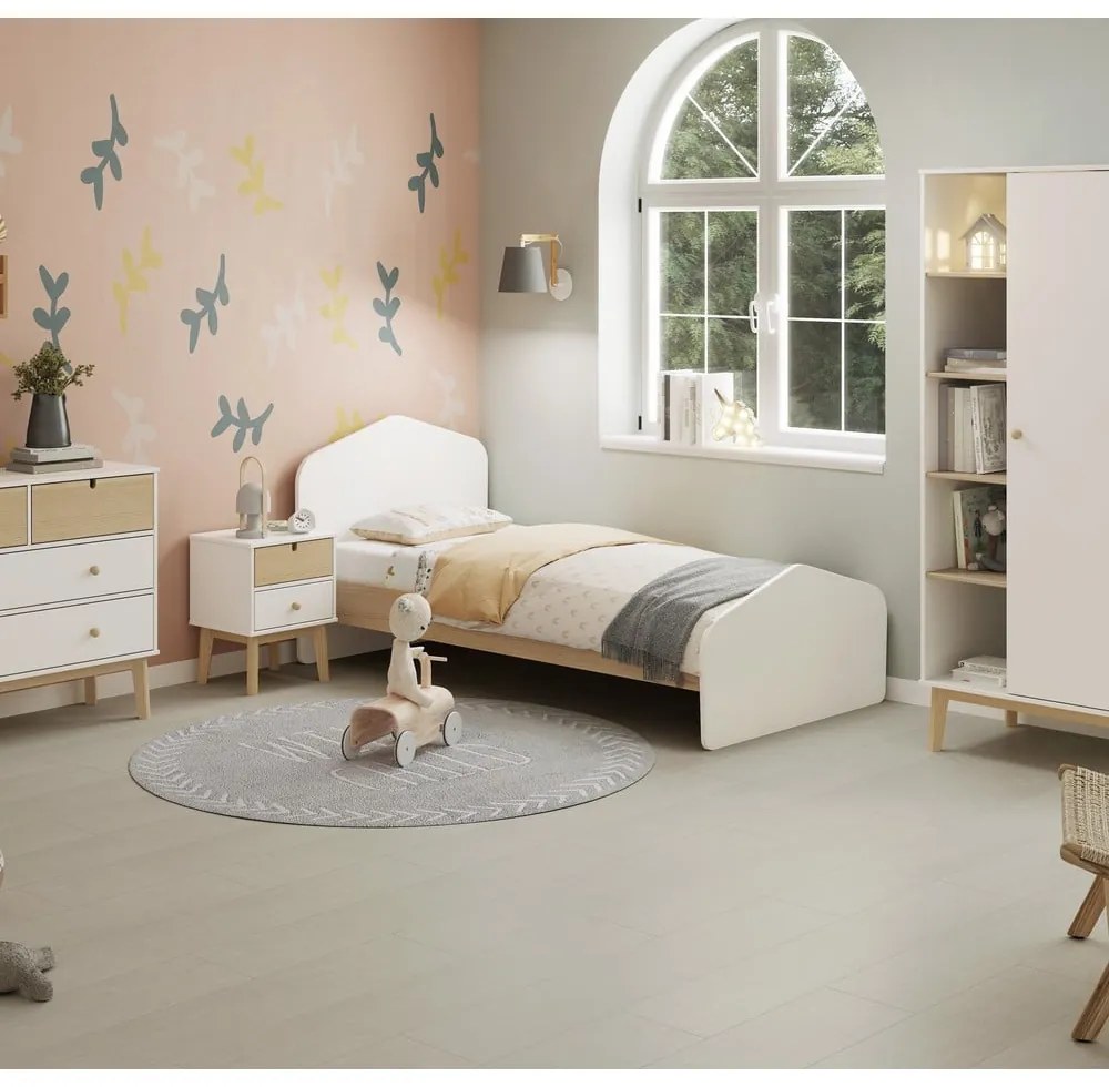 Noptieră de copii albă Estefania – Marckeric