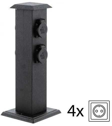 EGLO 93426 - Stalp exterior cu prize