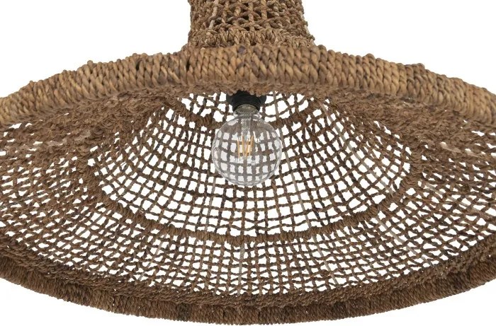 Lustră suspendată Balinese natural, 75x75x55 , din fibra naturală "Amani"
