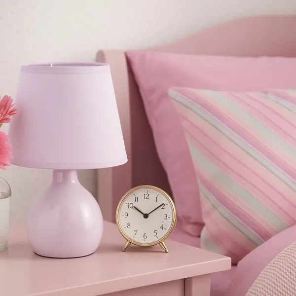 Rabalux 74078 - Lampă de masă INGRID 1xE14/40W/230V roz