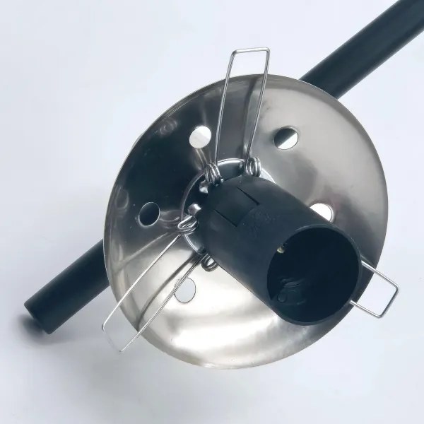 Lustră pe tijă LILOU 6xE14/5W/230V crom mat/fumuriu