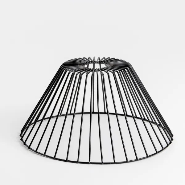 Brilagi - Plafonieră LED aplicată CERIA WIRE, 1xE27/40W/230V, Ø 30 cm, negru/stejar