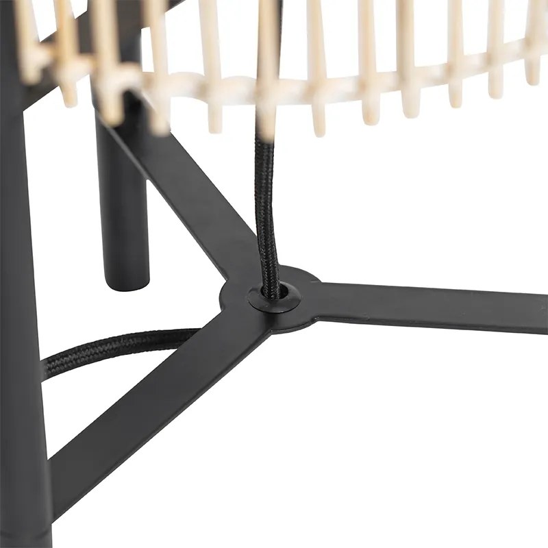 Lampă de masă scandinavă din bambus - Natasja