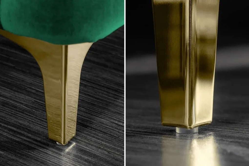 Canapea design Chesterfield, Catifea, Verde Smarald, MODERN BAROCK