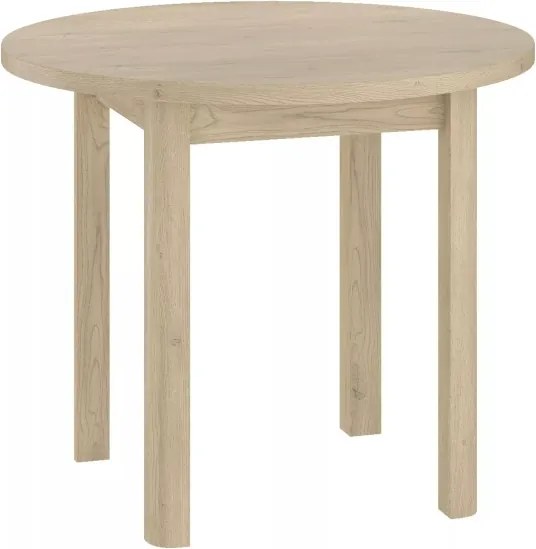 Masă de sufragerie rotunda ADAM 80x80 cm, decor stejar Cremona Torro