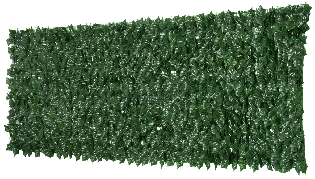 Outsunny Gard Artificial Iederă PE Anti-UV pentru Intimitate și Decor Verde Închis 300x100cm | Aosom Romania