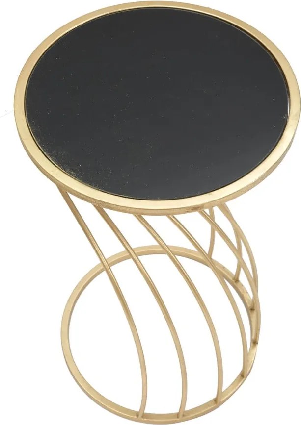 Măsuță auxiliară rotundă cu blat din sticlă ø 35 cm Flush – Mauro Ferretti