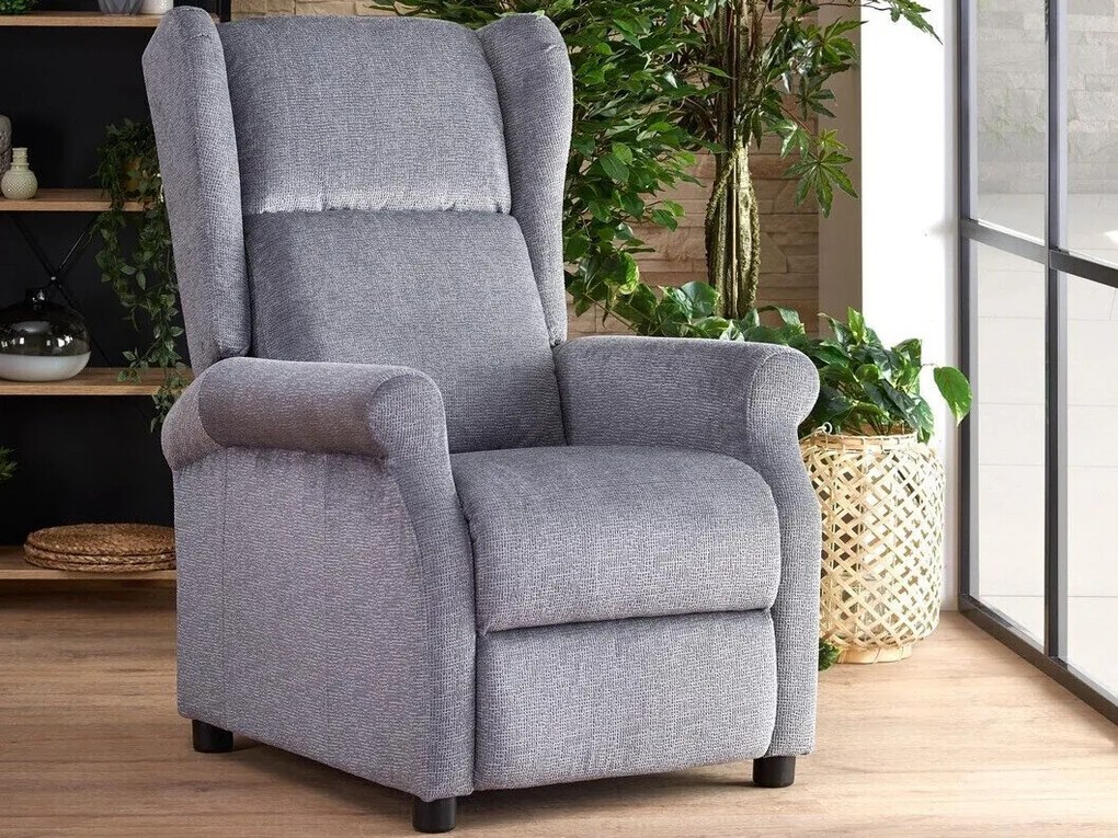 Fotoliu recliner Houston 1029107x75x92cm, 33 kg, Gri, Tapiterie