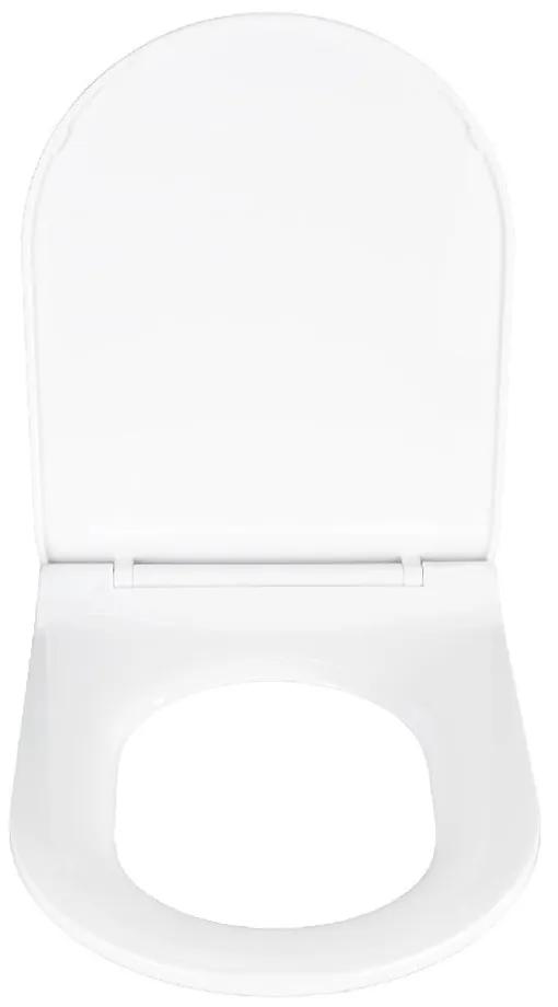 Capac WC cu închidere lentă Wenko Habos, 46 x 36 cm, alb