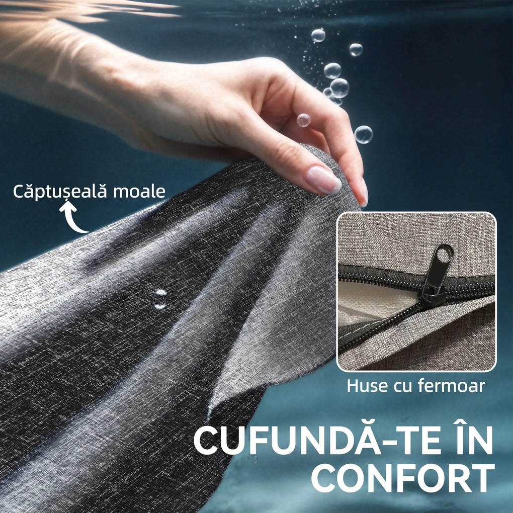 Outsunny Set Mobilier Grădină 4 Persoane: 2 Fotolii, Canapea, Măsuță | Aosom Romania