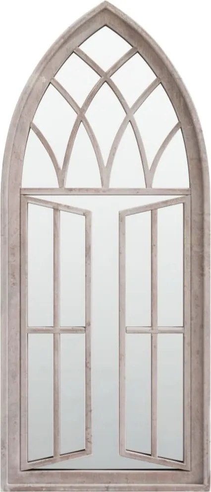 vidaXL Oglindă de grădină, nisipiu, 70x30 cm, fier, uz exterior