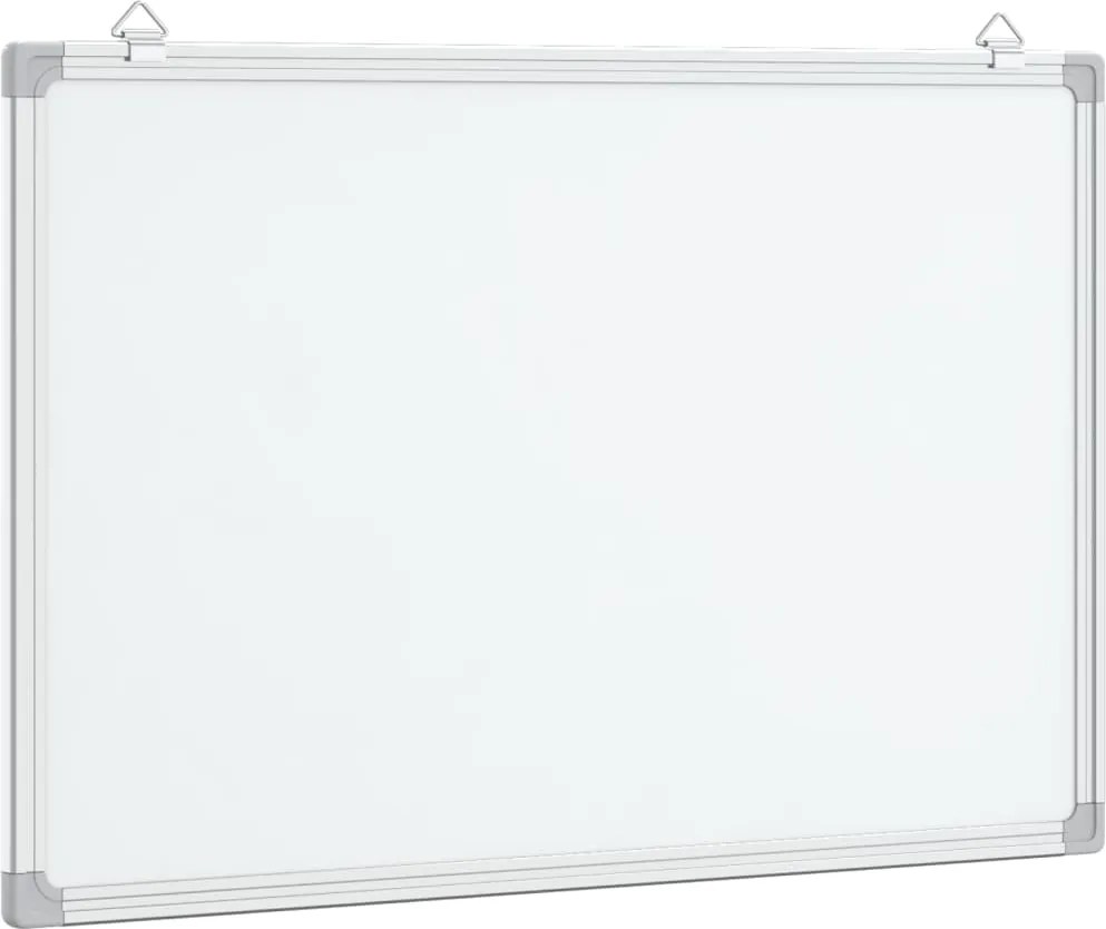 vidaXL Tablă magnetică, alb, 80x60x1,7 cm, aluminiu