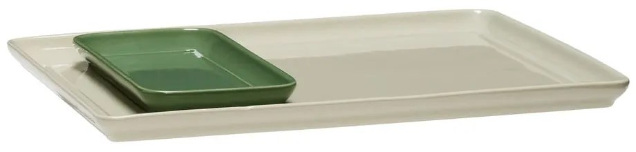 Tăvi decorative 2 buc. din ceramică 26x35 cm Amare – Hübsch