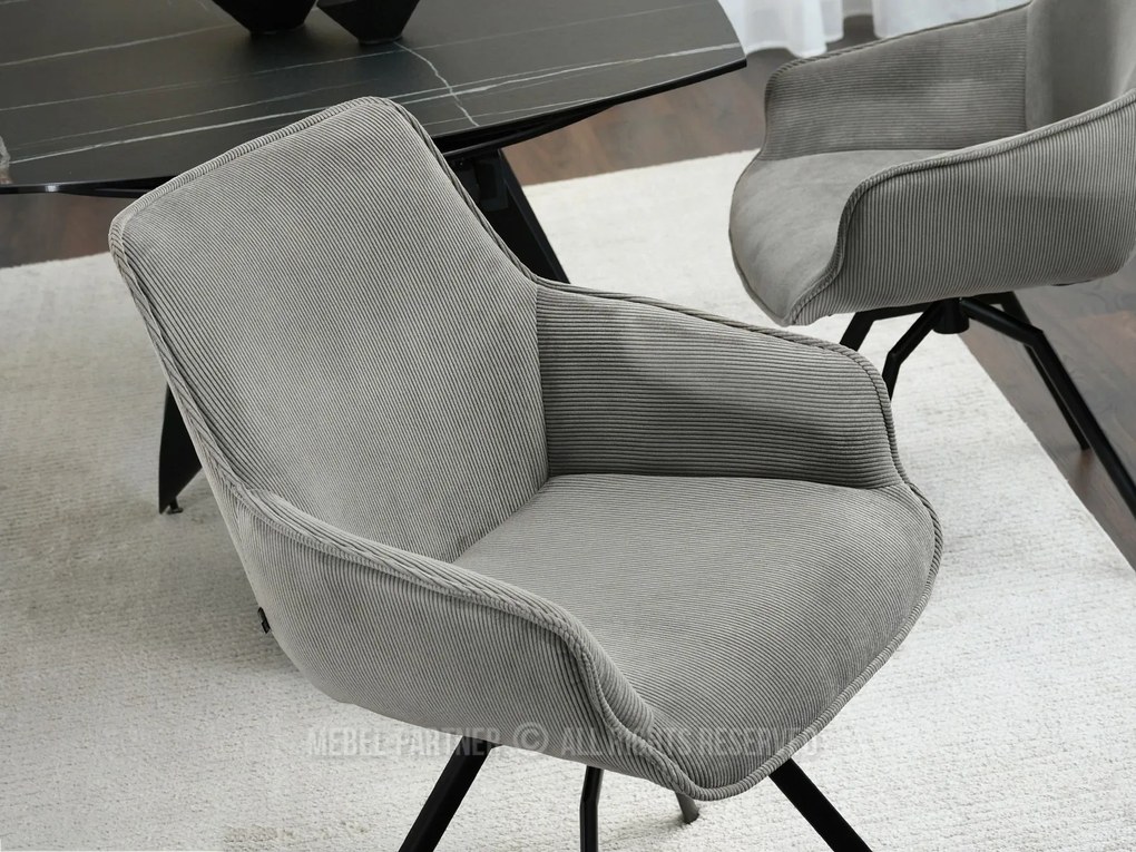 Scaun Liam (gri + negru). Promo -22%. 1111111