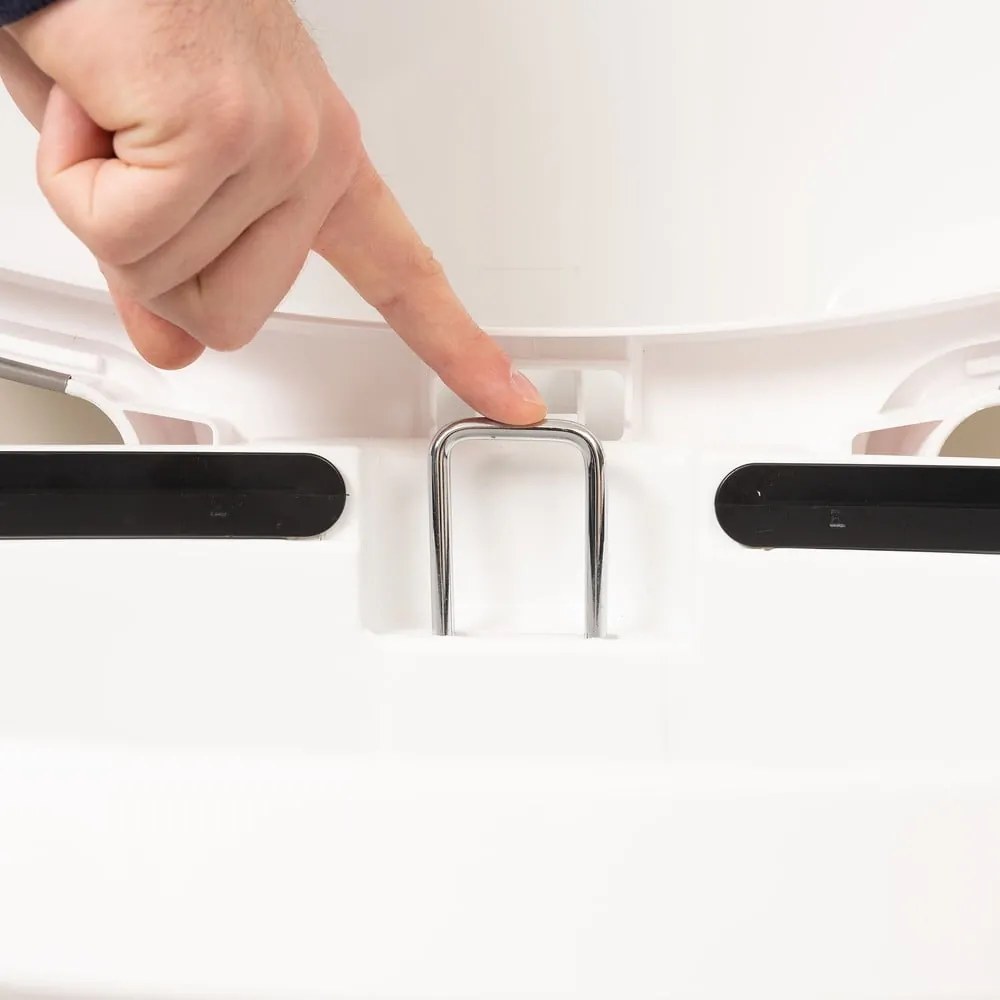 Coș de gunoi alb cu pedală din plastic 50 l – Addis