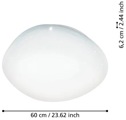 Eglo 900129 - Plafonieră LED RGBW dimabilă SILERAS-Z LED/33W/230V
