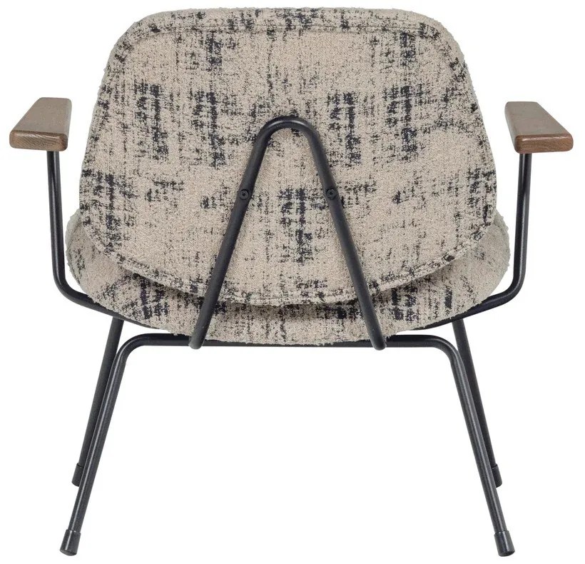 Fotoliu bej cu tapițerie din chenille Aure – WOOOD