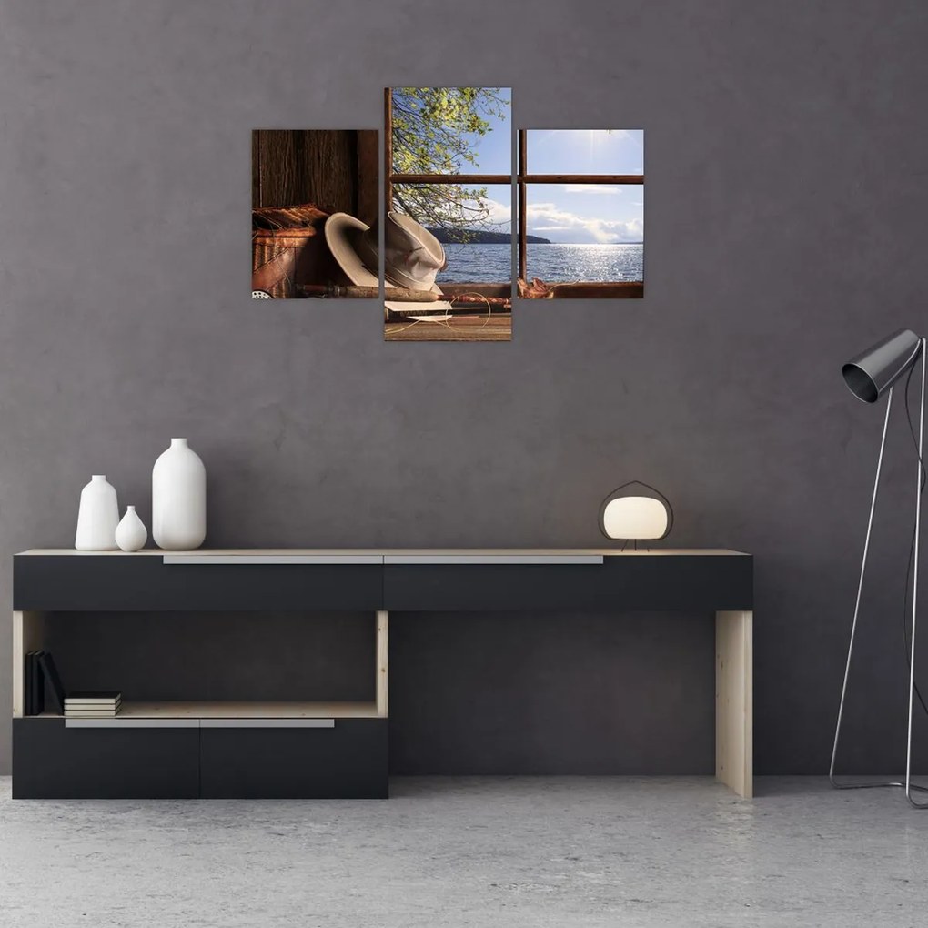 Tablou - Echipament de pescuit (90x60 cm)