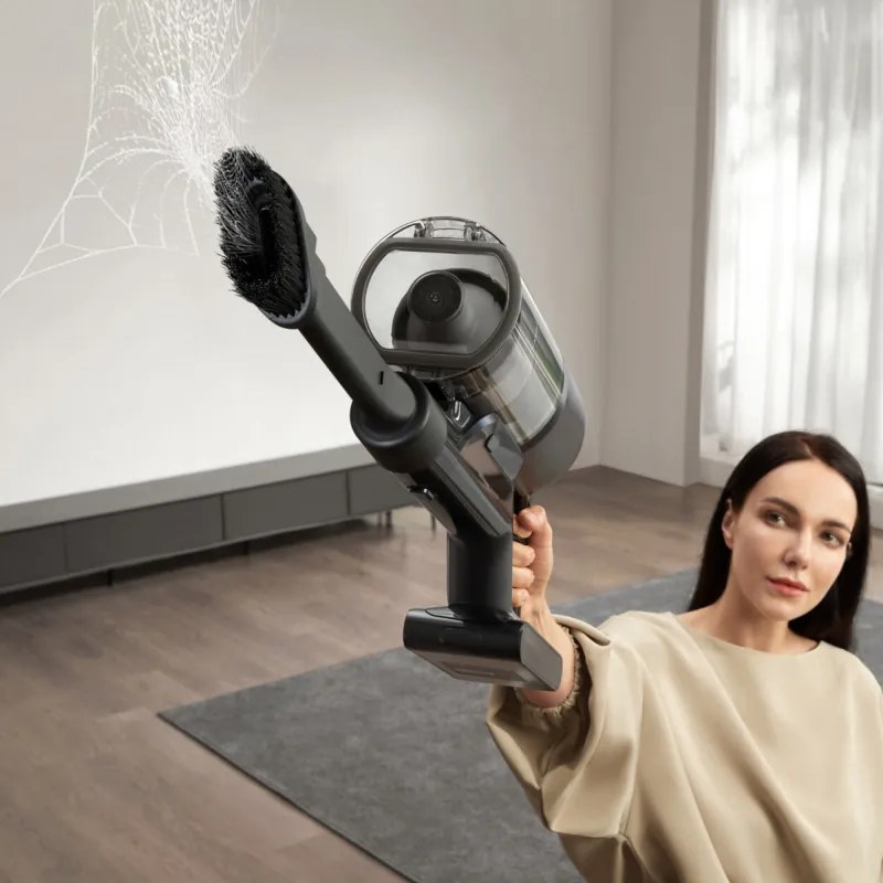 Aspirator vertical fara fir Dreame Z30 AquaCycle VZV77B, 855W, 310AW, 150000 rpm, 3 trepte, 0.32/0.4/0.6 l, 90 min, HEPA H14, LED, Motor fara perii, Negru